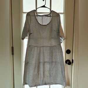 Old Navy Monochrome Striped Black & White Dress